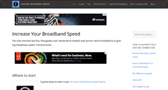 Desktop Screenshot of increasebroadbandspeed.co.uk